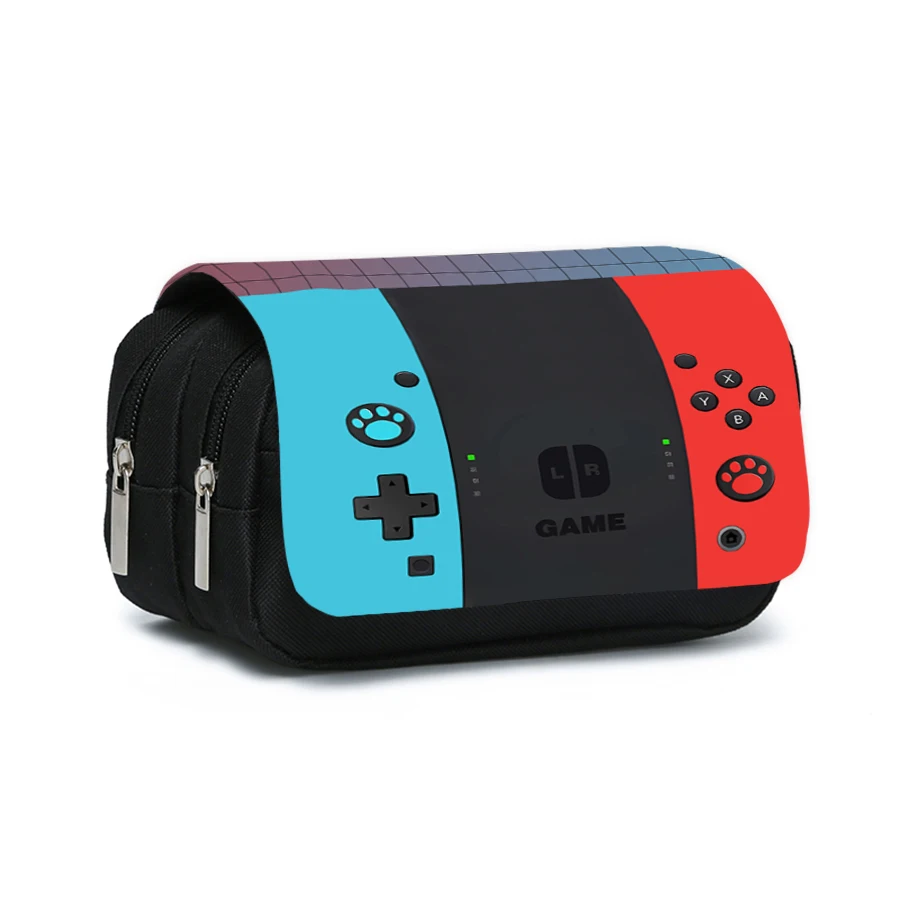Games Console Double Layered Flip Pen Case For Boy/Girls Best Gifts 2D Cartoon Teenagers Pen Bag School Supplies For Children - AliExpress 21